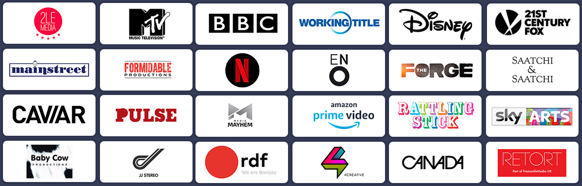 BBC, MTV, 2LE Media, Working Title, Disney, Forge, Sky Arts, 21st Century Fox, Pulse